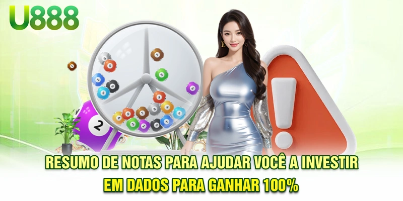 Resumo de notas para ajudar você a investir em dados para ganhar 100%